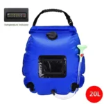 Saco de duche de 20 l para acampamento selvagem – duche solar portátil