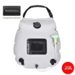 Saco de duche de 20 l para acampamento selvagem – duche solar portátil